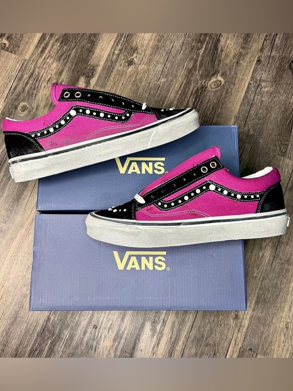 Vans Old Skool 36 Pearlized Pack - Fuchsia Red Sneakers